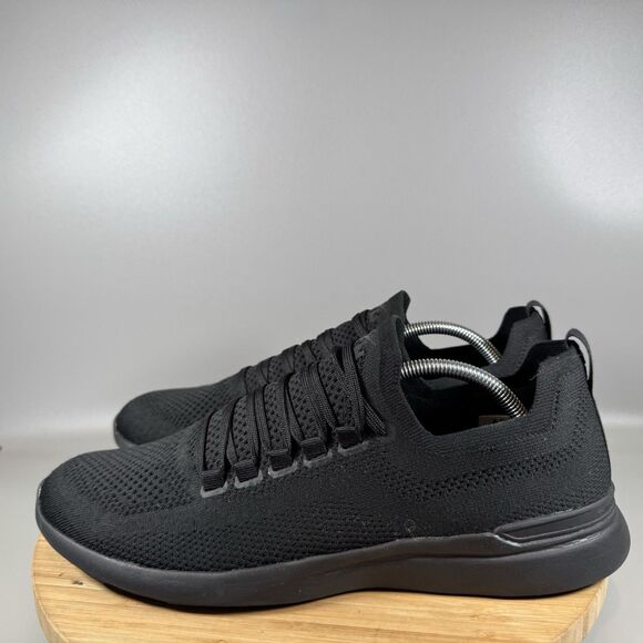 APL  Techloom Breeze Mens 12.5 Black Athletic Knit Running Shoes - Picture 3 of 8